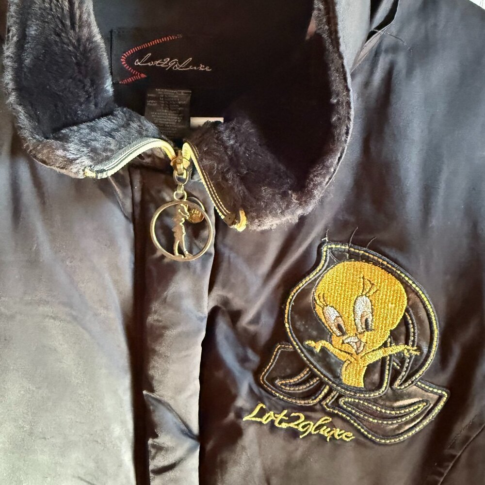 Lot 29 Luxe Tweety Bomber Jacket